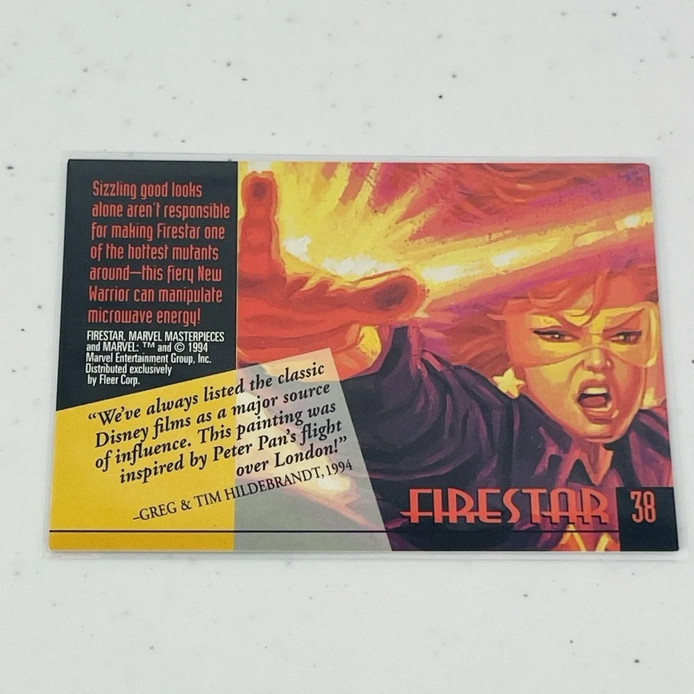 1994 Fleer Marvel Masterpieces #38 Firestar Trading Card Hildebrandt